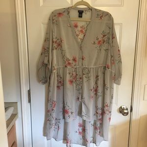 Torrid floral high-low tunic